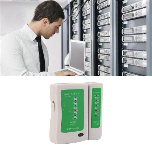 Network Cable Tester RJ45 RJ11 RJ12 CAT5 UTP LAN Cable Tester Networking Tool Handheld Wire Telephone Line Detector