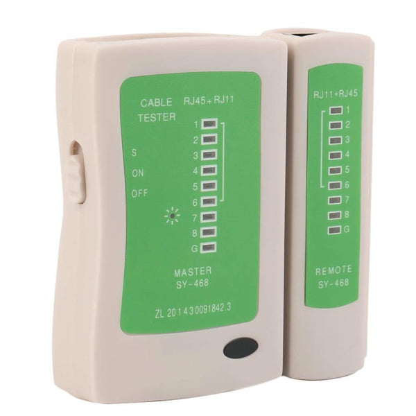 Network Cable Tester RJ45 RJ11 RJ12 CAT5 UTP LAN Cable Tester Networking Tool Handheld Wire Telephone Line Detector