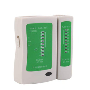 Network Cable Tester RJ45 RJ11 RJ12 CAT5 UTP LAN Cable Tester Networking Tool Handheld Wire Telephone Line Detector