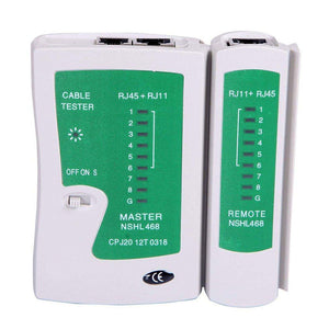 Network Cable Tester RJ45 RJ11 UTP LAN Cable Tester Networking Tool Handheld Wire Telephone Line Detector