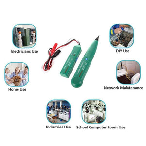 Network Cable Tracker MS6812 Telephone Line Tester Cables Continuity Detector Wiring Finder for Installing Maintaining Wires