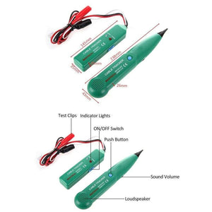 Network Cable Tracker MS6812 Telephone Line Tester Cables Continuity Detector Wiring Finder for Installing Maintaining Wires