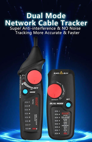 Planet Gates Network Cable Tracker Tester BSIDE FWT82 81 RJ45 RJ11 Telephone Wire Toner Ethernet LAN Tracer Analyzer Detector Line Finder