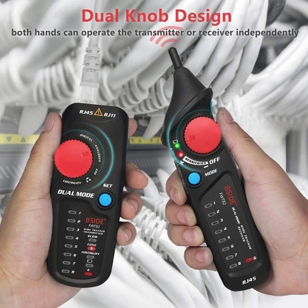Planet Gates Network Cable Tracker Tester BSIDE FWT82 81 RJ45 RJ11 Telephone Wire Toner Ethernet LAN Tracer Analyzer Detector Line Finder