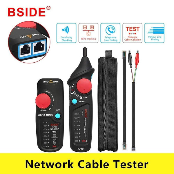 Network Cable Tracker Tester BSIDE FWT82  RJ45 RJ11 Telephone Wire Toner Ethernet LAN Tracer Analyzer Detector Line Finder