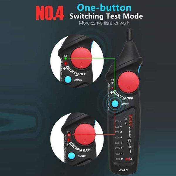 Network Cable Tracker Tester BSIDE FWT82  RJ45 RJ11 Telephone Wire Toner Ethernet LAN Tracer Analyzer Detector Line Finder