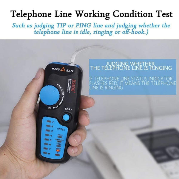 Planet Gates Network Ethernet Cable LAN Tester Tracker Phone RJ45 RJ11 Telephone Wire USB Cable Analyzer Detector Line Finder Tools MS6812