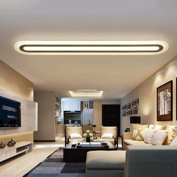 Planet Gates Neutral light / L40cm   28W Strip Acrylic LED ceiling light Home Living Room Bedroom Study Room Ceiling lamp Office Commercial Lighting