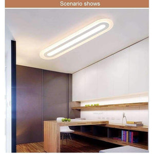 Planet Gates Neutral light / L40cm   28W Strip Acrylic LED ceiling light Home Living Room Bedroom Study Room Ceiling lamp Office Commercial Lighting