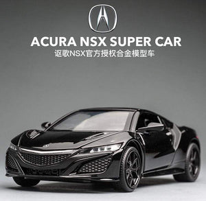 Planet Gates New 1:32 Acura NSX Alloy Sports Car Model Diecast & Toy Vehicles Metal Super Car Model Simulation Sound Light Childrens Toy Gift