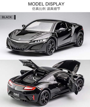Planet Gates New 1:32 Acura NSX Alloy Sports Car Model Diecast & Toy Vehicles Metal Super Car Model Simulation Sound Light Childrens Toy Gift