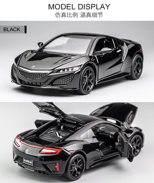 Planet Gates New 1:32 Acura NSX Alloy Sports Car Model Diecast & Toy Vehicles Metal Super Car Model Simulation Sound Light Childrens Toy Gift