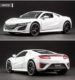 Planet Gates New 1:32 Acura NSX Alloy Sports Car Model Diecast & Toy Vehicles Metal Super Car Model Simulation Sound Light Childrens Toy Gift