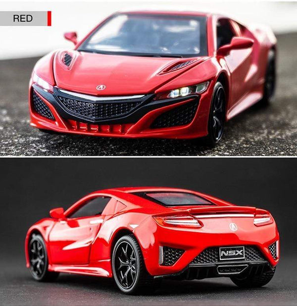 Planet Gates New 1:32 Acura NSX Alloy Sports Car Model Diecast & Toy Vehicles Metal Super Car Model Simulation Sound Light Childrens Toy Gift