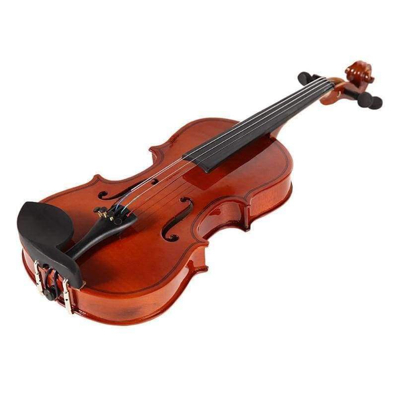 Planet Gates New 1/8 Size Matte Natural Acoustic Violin Fiddle with Case Bow Rosin Musical Instrument
