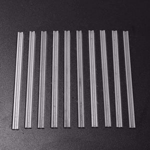 Planet Gates New 10Pcs 82mm x 5.5mm Reversible Carbide Planer Blades For Cutting Soft Hard Woods Ply-wood Board Woodworking Power Tool
