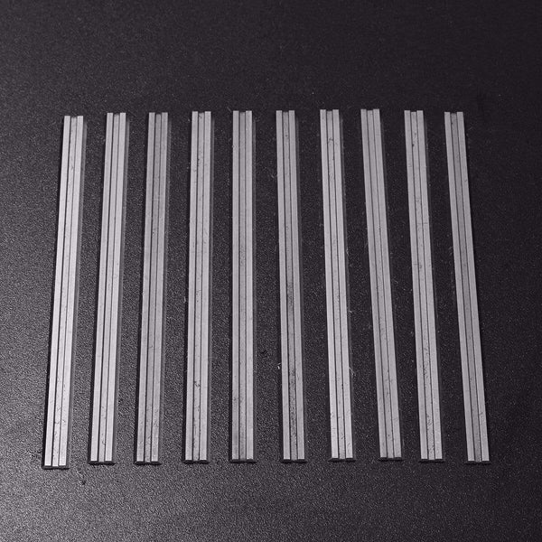 Planet Gates New 10Pcs 82mm x 5.5mm Reversible Carbide Planer Blades For Cutting Soft Hard Woods Ply-wood Board Woodworking Power Tool