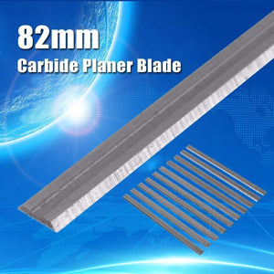 Planet Gates New 10Pcs 82mm x 5.5mm Reversible Carbide Planer Blades For Cutting Soft Hard Woods Ply-wood Board Woodworking Power Tool