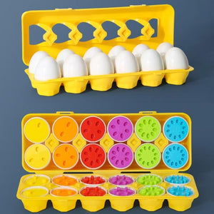 Planet Gates NEW 12PCS 12PCS Montessori Learning Education Math Toys Kids Match Smart Eggs Screws 3D Puzzle Game For Children Educational Toys