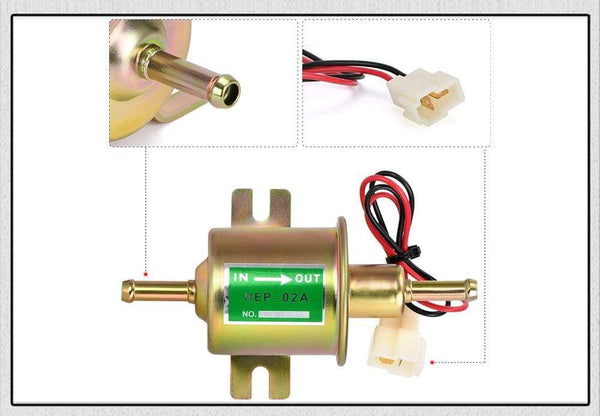Planet Gates New 12V 24V Electric Fuel Pump Low Pressure Bolt Fixing Wire Diesel Petrol HEP-02A For Car Carburetor Motorcycle ATV