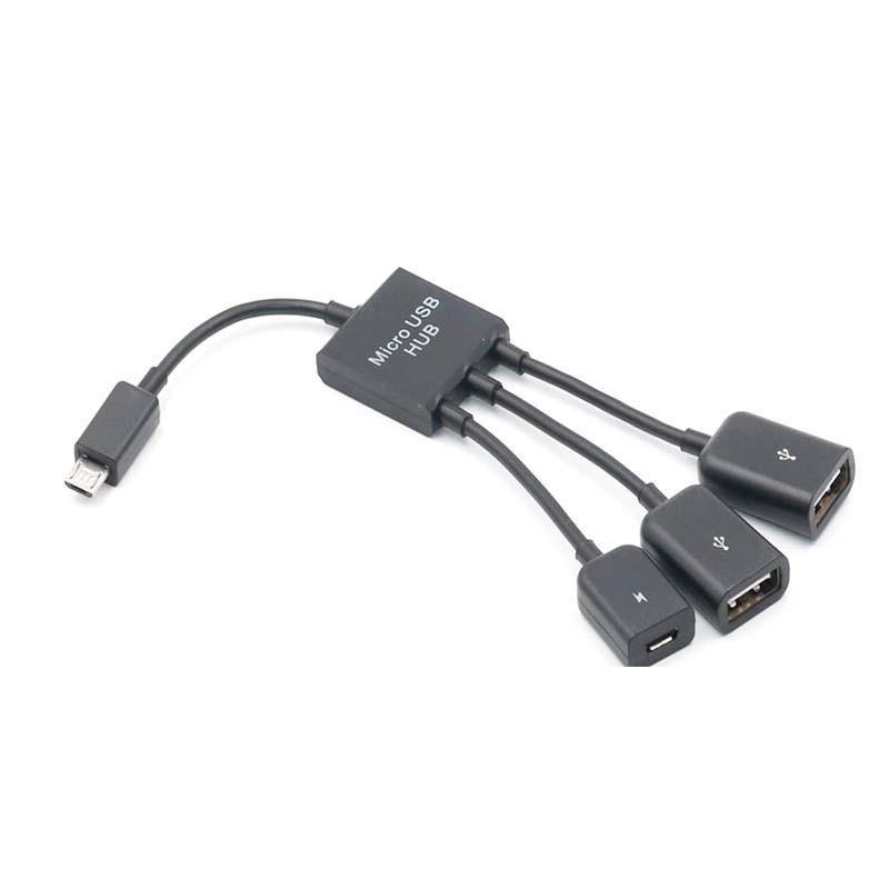 New 3 Ports Micro USB OTG Cable Power Charger Data Transfer HUB Cables Adapter Converter For Mobile Phones Tablet - Planet Gates