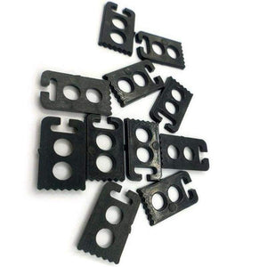 Planet Gates New 3 Sets / 12 Pcs No Tie Shoelaces Flat Anchor Plastic Lazy Shoes Laces Anchors Fit All Shoelace With Convenient Laces Buckle