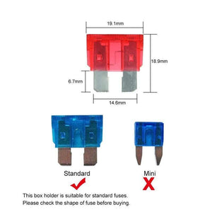 New 4 Way Fuse Box Blade Fuse Holder Box LED Indicator Automotive Fuse Block Box Block 6V-32V Fuse Seat Refitting