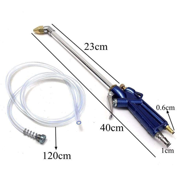 Planet Gates New 400mm Engine Oil Cleaner Tool Car Auto Water Cleaning Gun Pneumatic Tool with 120cm Hose Machinery Parts Alloy Engine Care