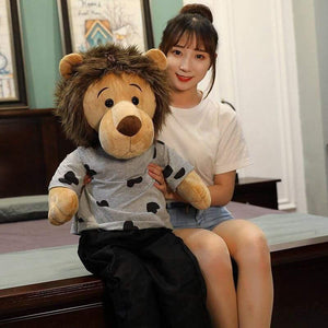 New 50-125cm Full Size Minomi Lion Stuffed Doll Plush Animal High Quality Toy Lee MinHo King Lion Special Gift For Fans Friends