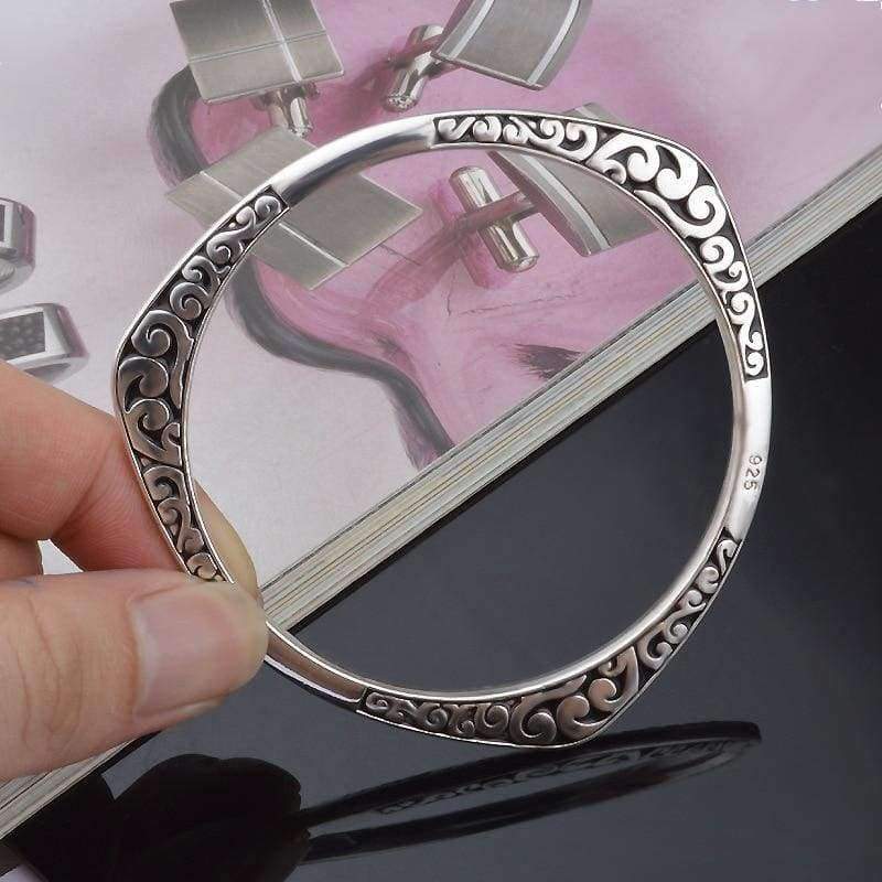 Planet Gates New Arrival 925 Antique Silver Tibetan Bracelets Women Cuff Bracelet Bangle Hot Sale luxury925 Jewelry free shipping