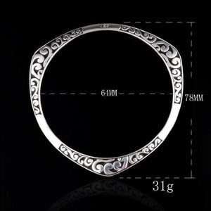 Planet Gates New Arrival 925 Antique Silver Tibetan Bracelets Women Cuff Bracelet Bangle Hot Sale luxury925 Jewelry free shipping