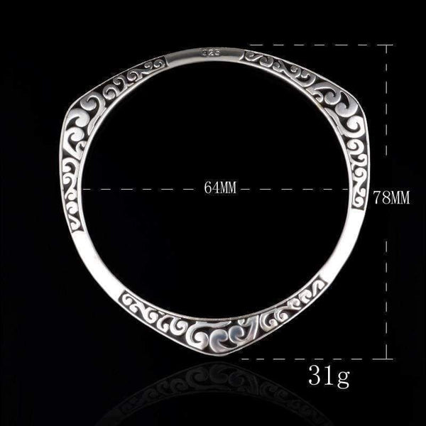 Planet Gates New Arrival 925 Antique Silver Tibetan Bracelets Women Cuff Bracelet Bangle Hot Sale luxury925 Jewelry free shipping