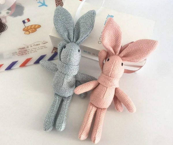 Planet Gates New Arrival Cute Soft Lace Dress Rabbit Stuffed Plush Animal Bunny Toy Pets Fashion For Baby Girl Kid Gift Animal Doll Keychain