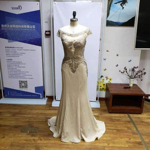 Planet Gates New Arrivals  Luxury Elegant Long Mermaid Evening Dresses Satin Party Gowns Formal Real Photos LSX401