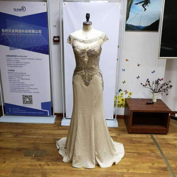 Planet Gates New Arrivals  Luxury Elegant Long Mermaid Evening Dresses Satin Party Gowns Formal Real Photos LSX401