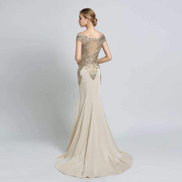 Planet Gates New Arrivals  Luxury Elegant Long Mermaid Evening Dresses Satin Party Gowns Formal Real Photos LSX401