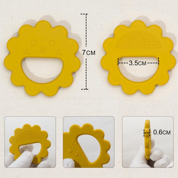 Planet Gates New Baby Teethers Rodent Teething Ring Molar Stick Cartoon Cute Flower Shaped Teeth Chewing Baby Health Stop Sucking Thumb Toys