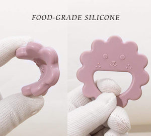 Planet Gates New Baby Teethers Rodent Teething Ring Molar Stick Cartoon Cute Flower Shaped Teeth Chewing Baby Health Stop Sucking Thumb Toys