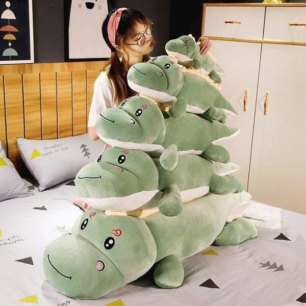 New Big Size Long Lovely Dinosaur Plush Toy Soft Cartoon Animal Dinosaur Stuffed Doll Boyfriend Pillow Kids Girl Birthday Gift