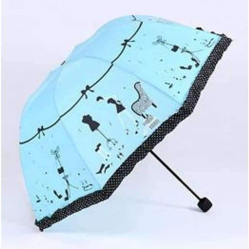 Planet Gates New Blue Beautiful Girl Pattern Umbrella Rain Women Fashion Arched Princess Umbrellas Female Parasol Creative Gift US041
