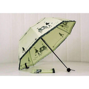 Planet Gates New Blue Beautiful Girl Pattern Umbrella Rain Women Fashion Arched Princess Umbrellas Female Parasol Creative Gift US041