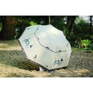 Planet Gates New Blue Beautiful Girl Pattern Umbrella Rain Women Fashion Arched Princess Umbrellas Female Parasol Creative Gift US041