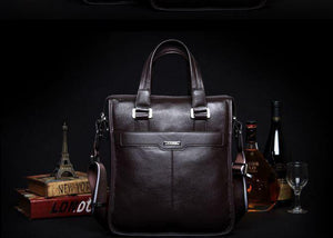 Planet Gates New brand men bag genuine leather handbag Perfect Quality Natural cowskin leather Vertical men business briefcase