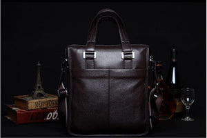 Planet Gates New brand men bag genuine leather handbag Perfect Quality Natural cowskin leather Vertical men business briefcase