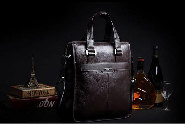Planet Gates New brand men bag genuine leather handbag Perfect Quality Natural cowskin leather Vertical men business briefcase