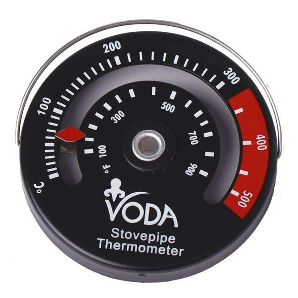 Planet Gates New Designed Heat Powered Stove Top Fan with Free Stove Thermometer for wood/log burner fireplace-Eco Friendly Air Flow 220CFM