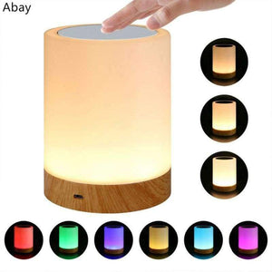 Planet Gates New dimmable LED colorful creative wood grain charging night light 5V/3W Table lamp bedside lamp atmosphere lamp