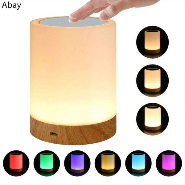 Planet Gates New dimmable LED colorful creative wood grain charging night light 5V/3W Table lamp bedside lamp atmosphere lamp