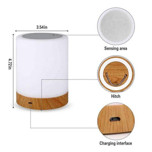Planet Gates New dimmable LED colorful creative wood grain charging night light 5V/3W Table lamp bedside lamp atmosphere lamp