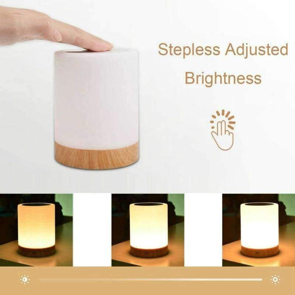 Planet Gates New dimmable LED colorful creative wood grain charging night light 5V/3W Table lamp bedside lamp atmosphere lamp